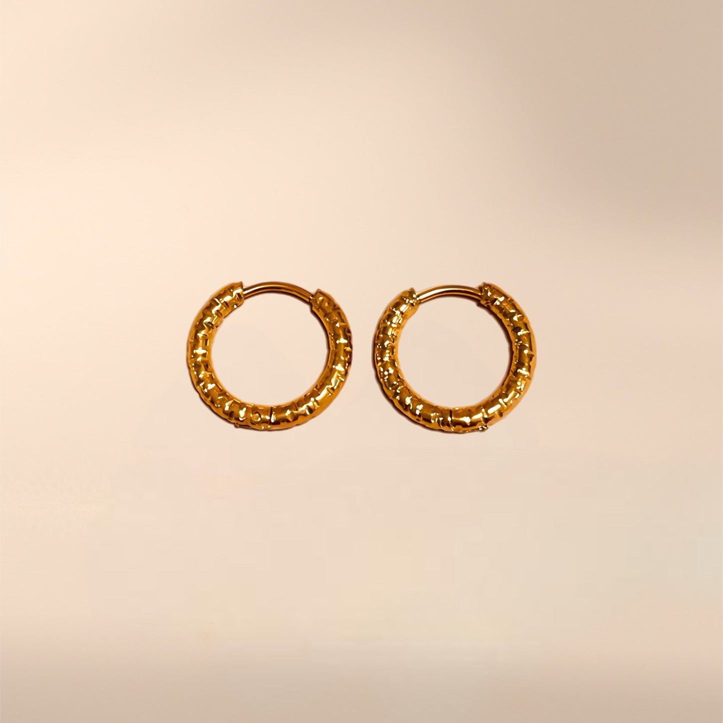 EVER | 紋理小圈耳環