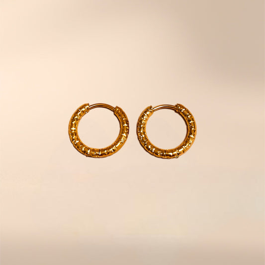 EVER | 紋理小圈耳環